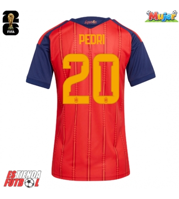 España Pedri Gonzalez #20 Primera Equipación Mujer Mundial 2026 Manga Corta